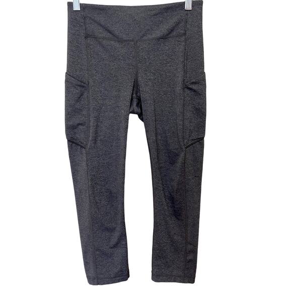 Lululemon Speed Up Cropped Gray Leggings Size 6 - Picture 1 of 9